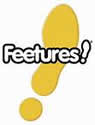 Feetures! logo